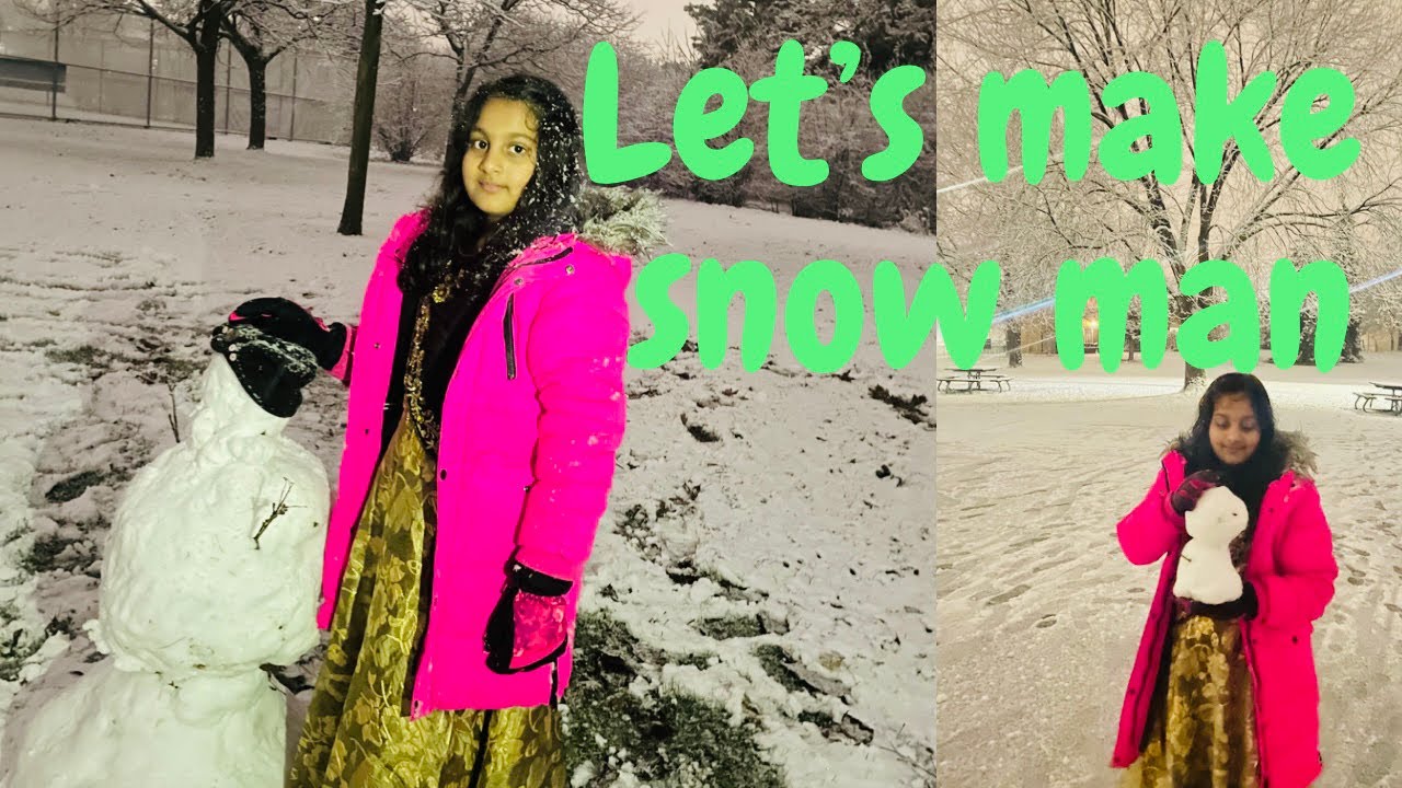 How To Build A Snowman in 5mins☃️\\Ontario,Canada