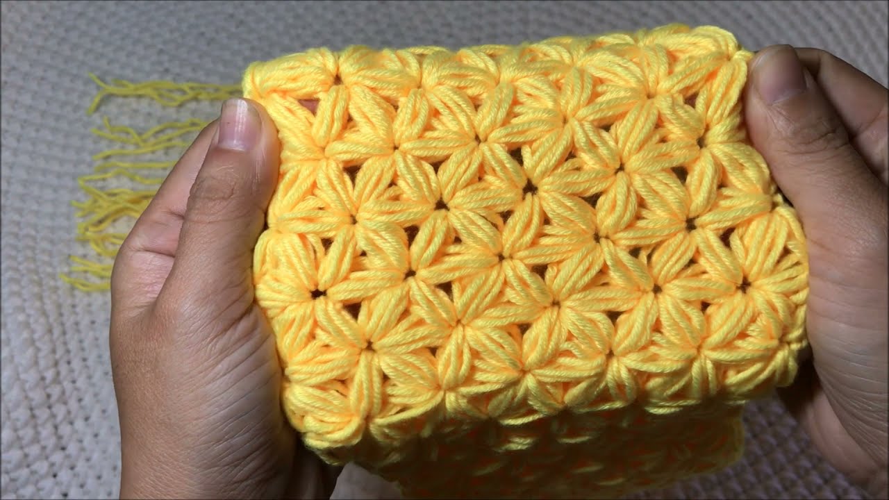 Cách Móc Khăn Choàng Len Hình Hoa Mai | Thanh Tuyền DIY | Crochet