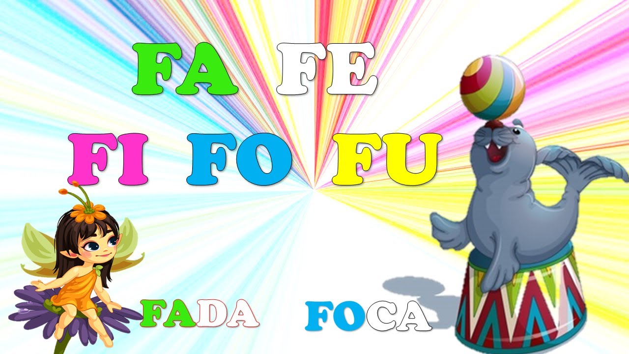 FA FE FI FO FU - Sílabas - Família do F - Criança Inteligente - Aprendendo a ler  brincando
