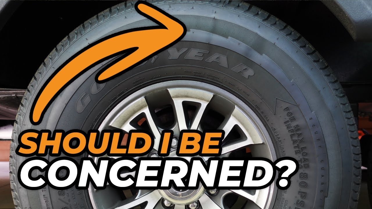 Проблема? Вмятины на шинах Goodyear Endurance Trailer ST255/85R16 на автодоме Jayco Pinnacle.
