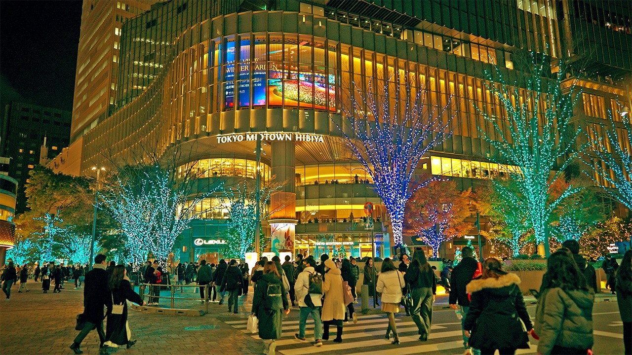東京駅～銀座 Xmas 2024 / 1 h 43 min. - Night walk from Tokyo Sta. to Ginza, Japan, Ambient (Dec. 25, 2024)