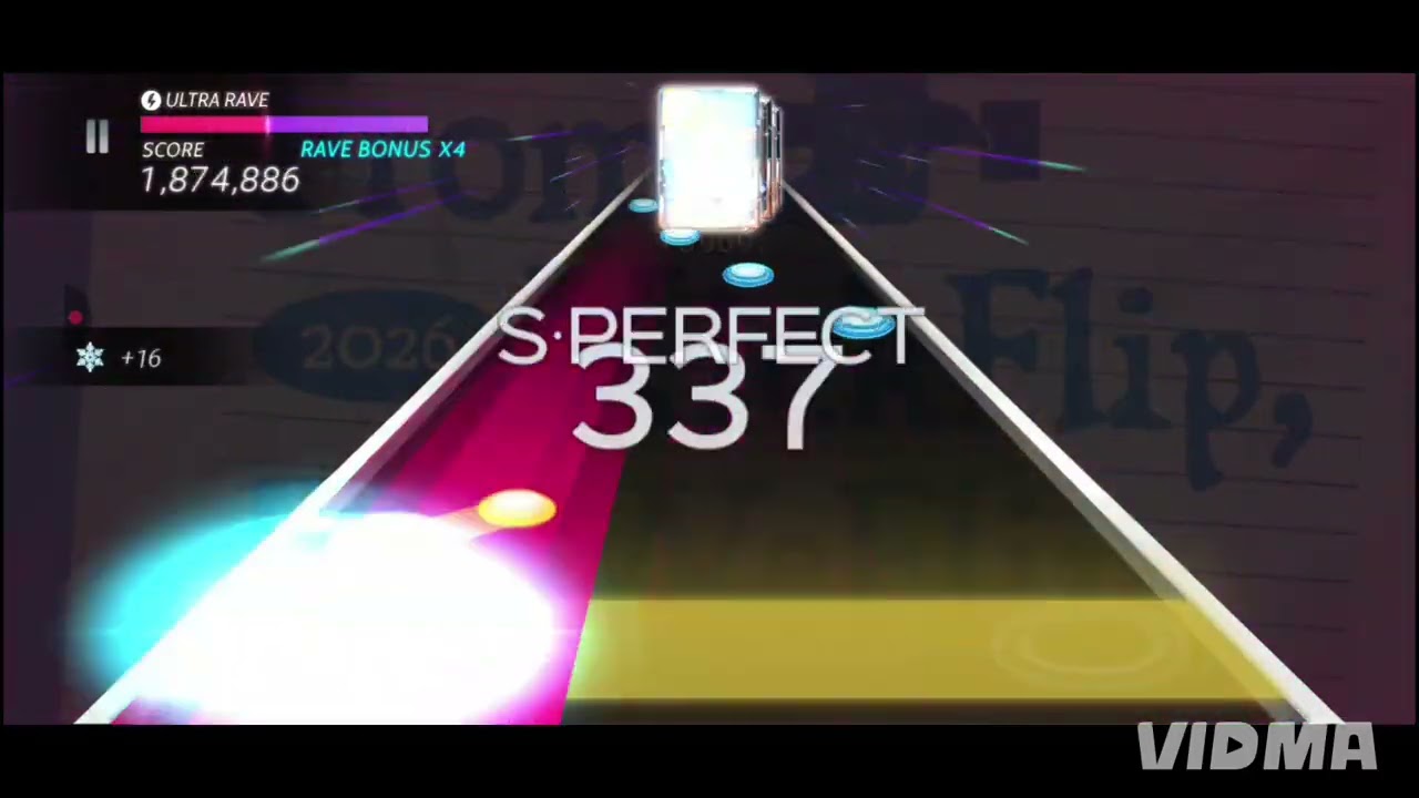 [SuperStar JYPNATION] KickFlip - Hyper Slide (hard mode with three stars) (all perfect)
