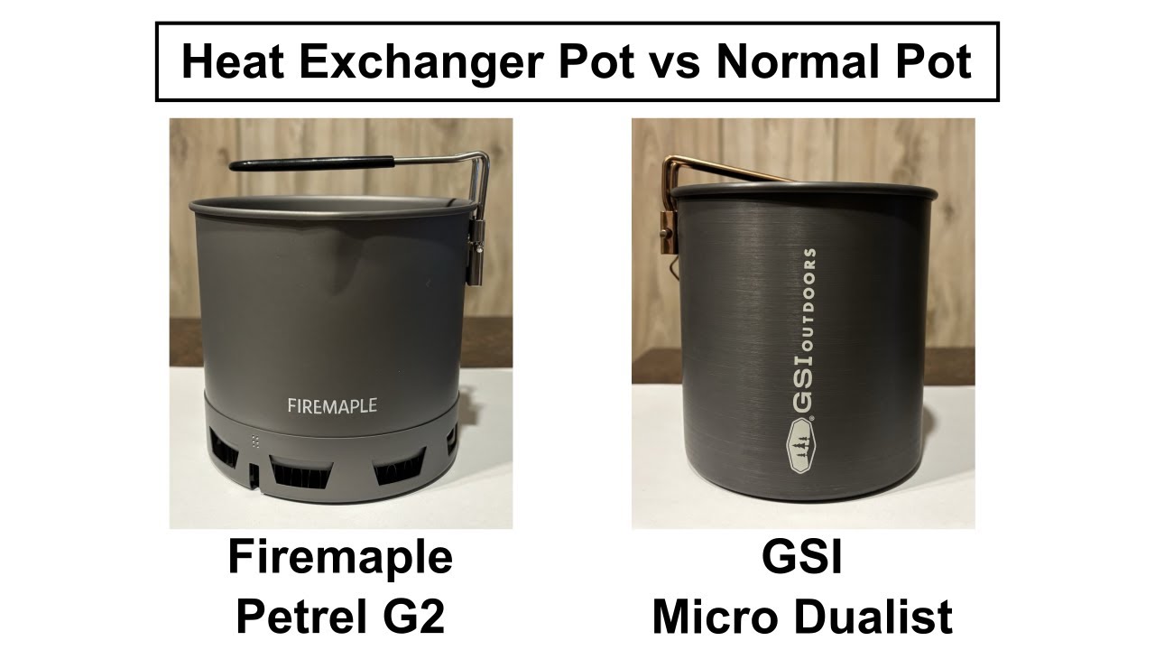 Heat Exchanger Pot vs Normal Camping Pot Comparison