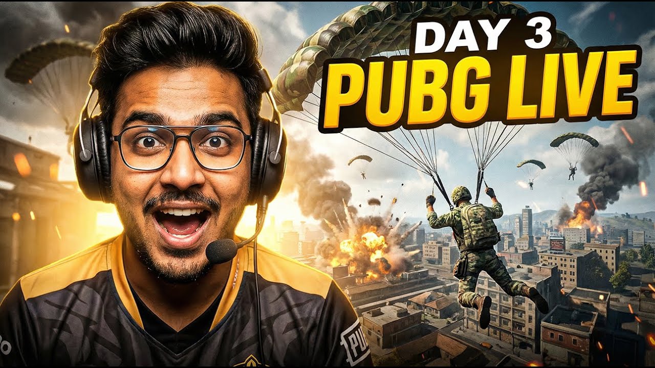 PUBG PC LIVE – Day 3 🔥 Kill Record Challenge | Road to Chicken Dinner