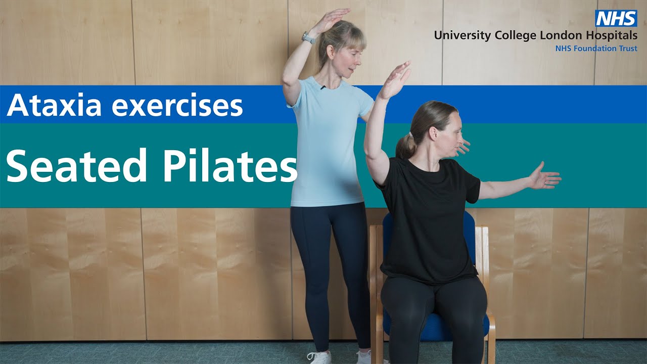 Seated pilates exercises for people with Ataxia