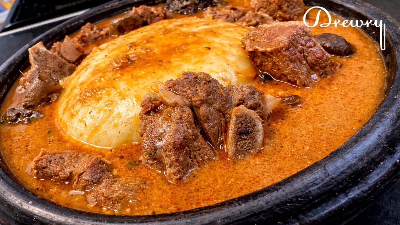 TASTY BEEF PEANUT BUTTER SOUP/ GHANA NKATENKWAN RECIPE