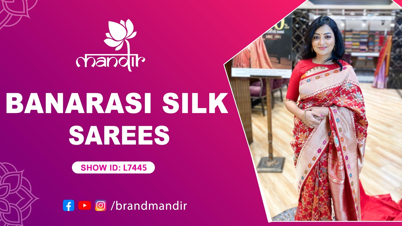 Vivaha Wedding Sale : Banarasi Silk Sarees Collection - Up to 50% OFF  | Brand Mandir Sarees LIVE