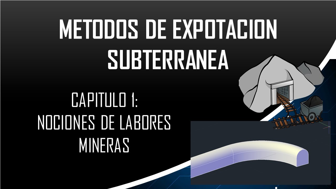 MÉTODOS DE EXPLOTACIÓN SUBTERRÁNEA: TEMA 01: NOCIONES DE LABORES MINERAS