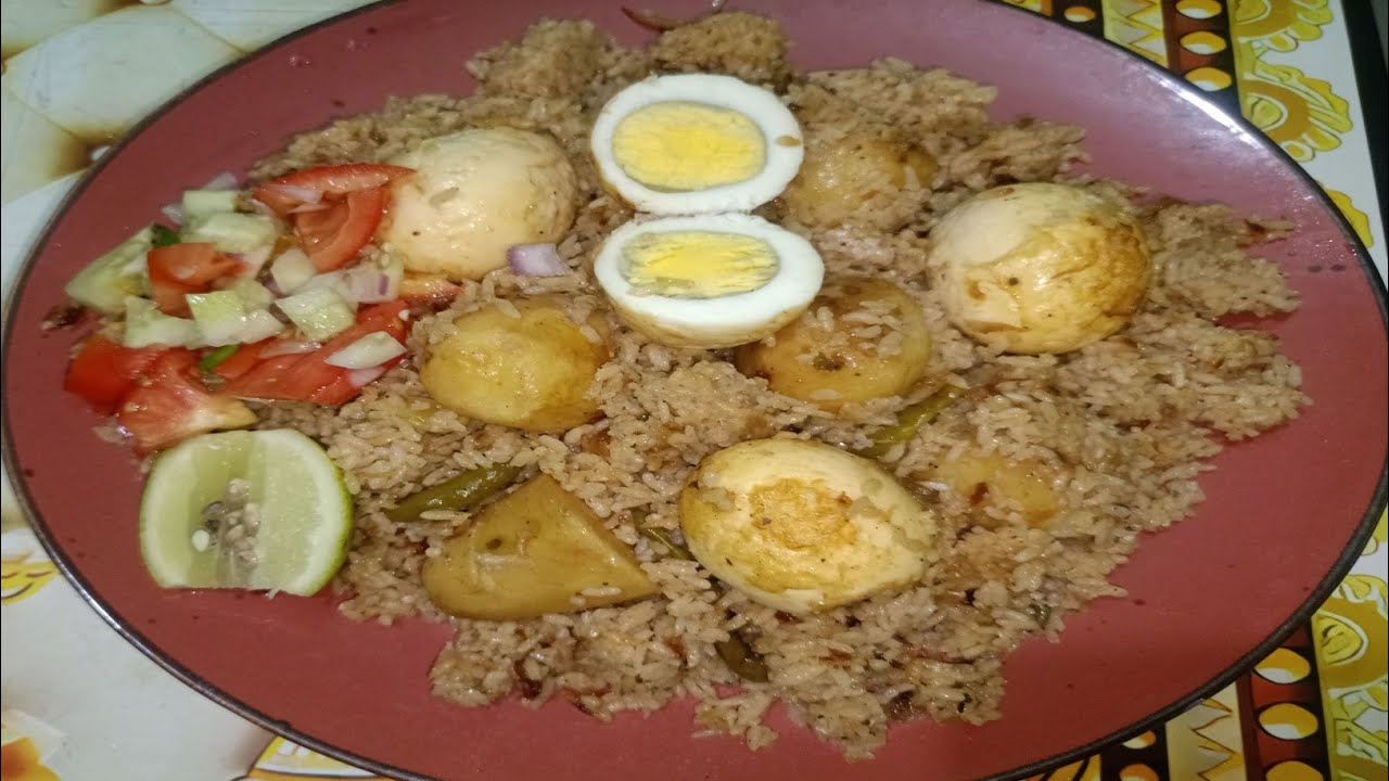 ডিম আলুর বিরিয়ানি রেসিপি। Eggs potato biriyani recipe .