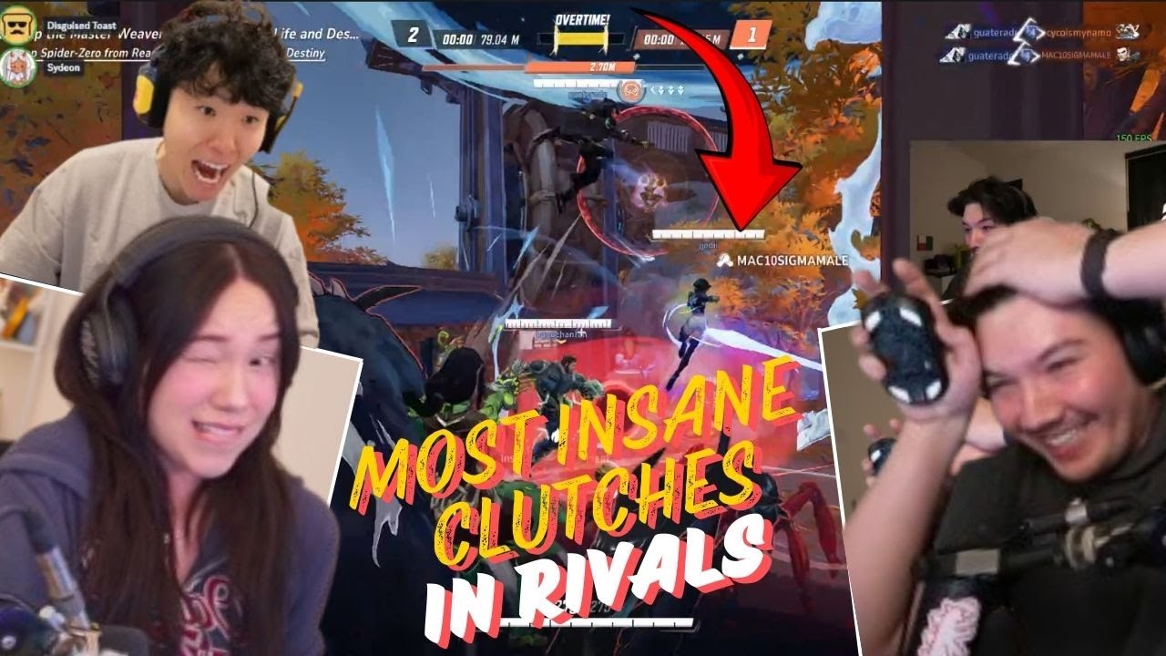Masayoshi & Quarterjade’s Chaotic & CRAZY Marvel Rivals Clutch Plays w Toast, Sydeon & Seanic