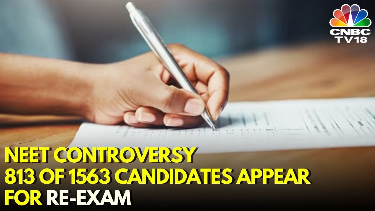 NEET-UG ROW: 813 of 1563 Candidates Appear for Re-test | NEET-UG 2024 Grace Marks Controversy
