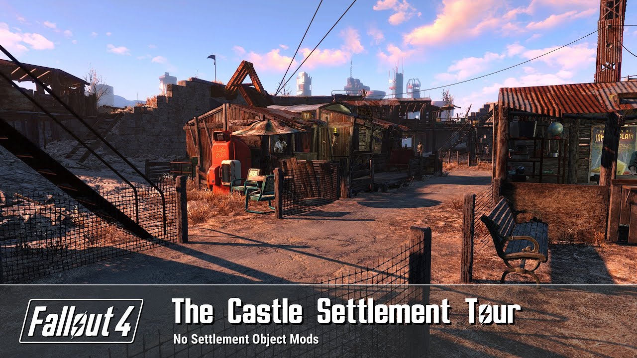 Fallout 4  - The Castle Settlement Build Tour