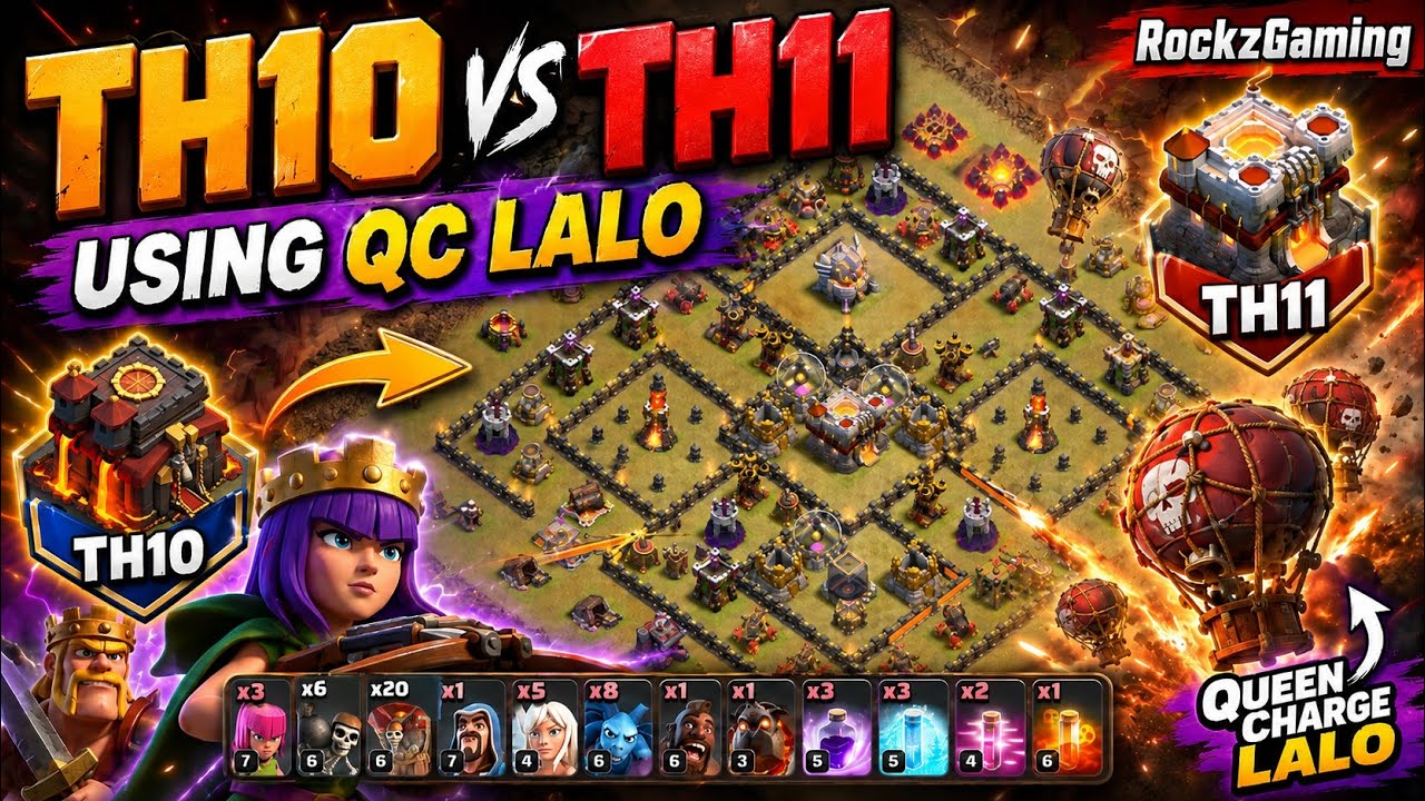TH10 vs TH11 QC LALO! Grabe ang Attack Strategy! 🔥 | Clash of Clans