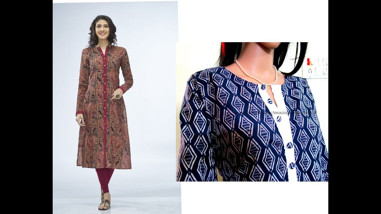 How to Stitch Slim Fit Front Open Kurta-Wanna Look Slim, Fit & Tall, If SHORT / FAT