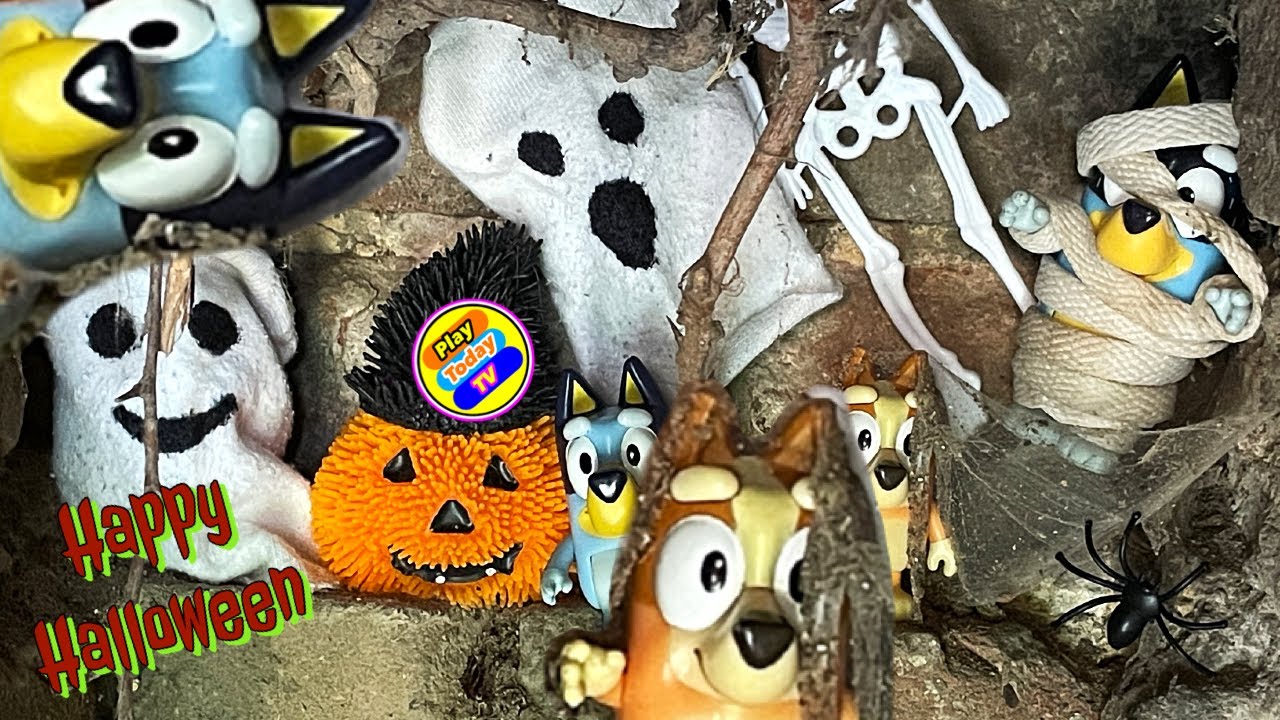 Bluey and Bingo Halloween Ghost Hunt for Kids