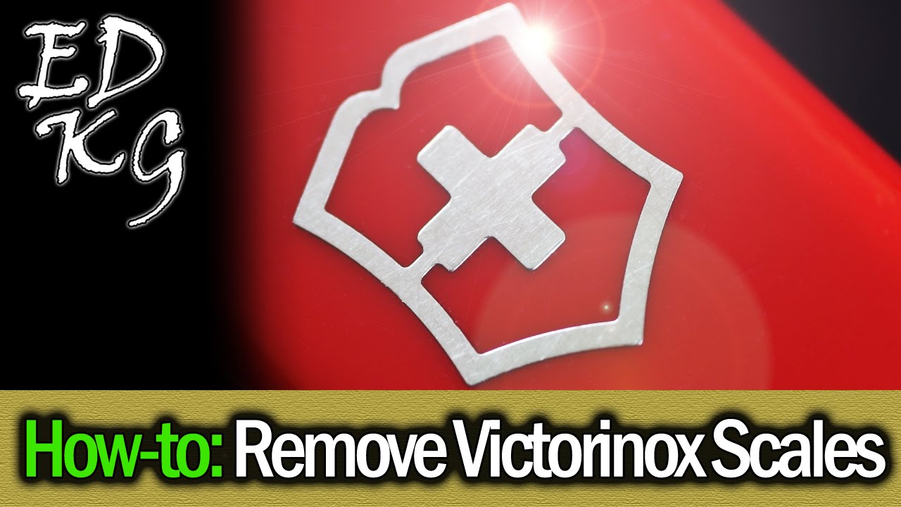 Removing Handle Scales: Victorinox Swiss Army Knife (SAK)