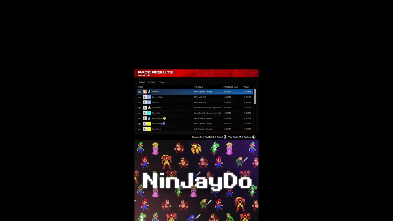 grid legends vertical stream