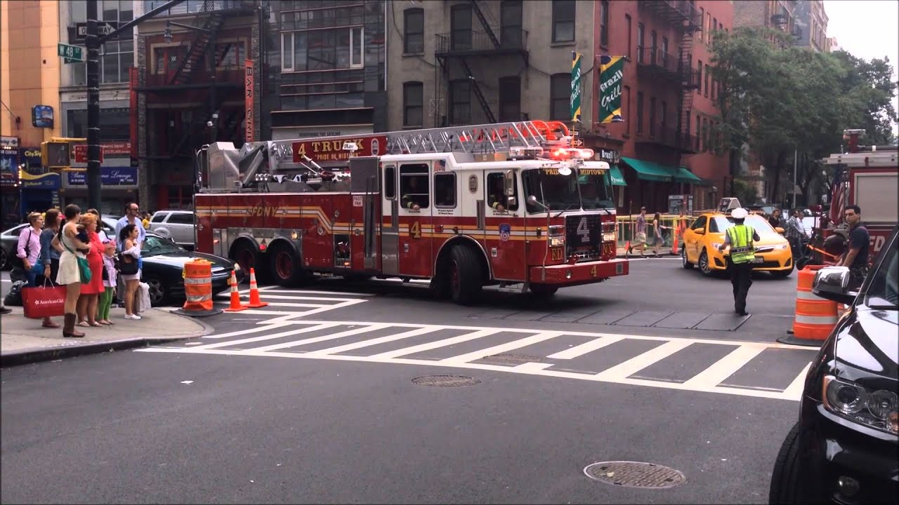 FDNY RESPONDING COMPILATION 24 FULL OF BLAZING SIRENS & LOUD AIR HORNS THROUGHOUT NEW YORK CITY.