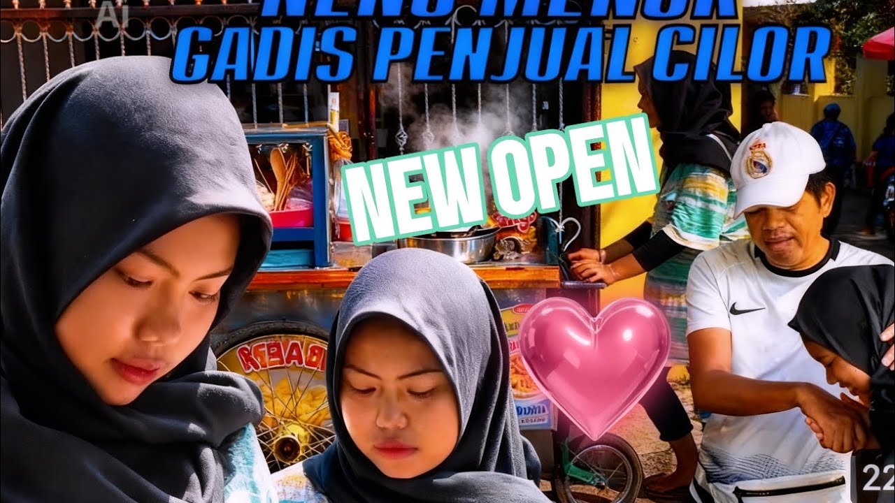 Tak gengsi jualan cilor, Suryani gadis 15 thn mengganti ibu nya jualan 😥😭