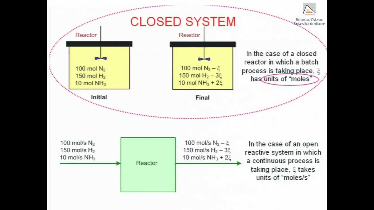 Extent of reaction: definition and application to systems consisting of one or more process units