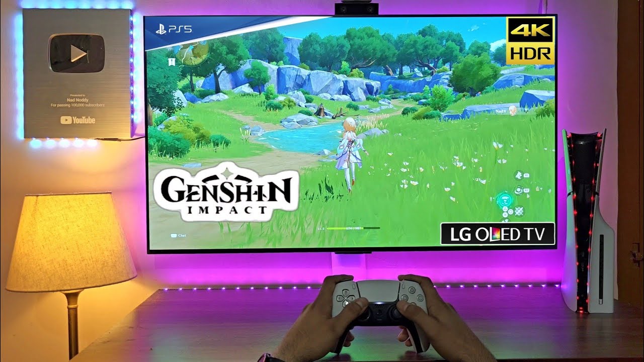 Genshin Impact PS5 Slim (LG OLED C3) 4K HDR 60FPS