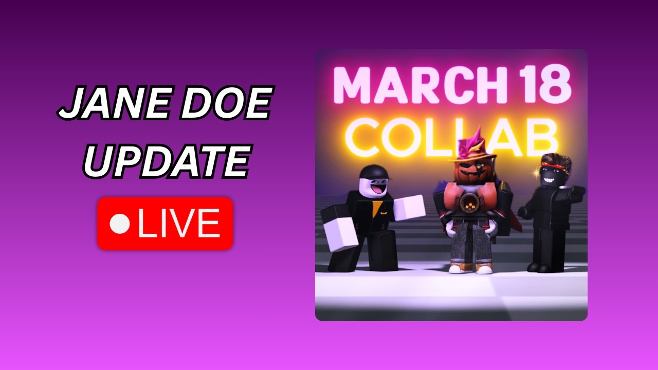 MARCH 18TH Jane Doe Collab Stream!  #roblox #forsaken
