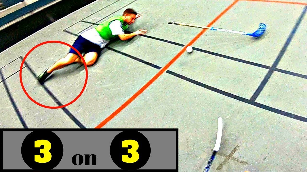 ANKLES SHATTERED | 3 on 3 FLOORBALL!