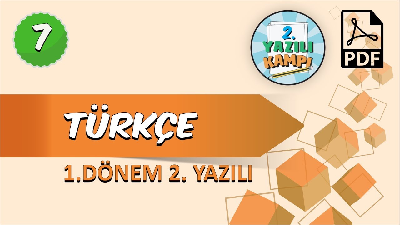 7. Sınıf Türkçe | 1. Dönem 2.Yazılıya Hazırlık