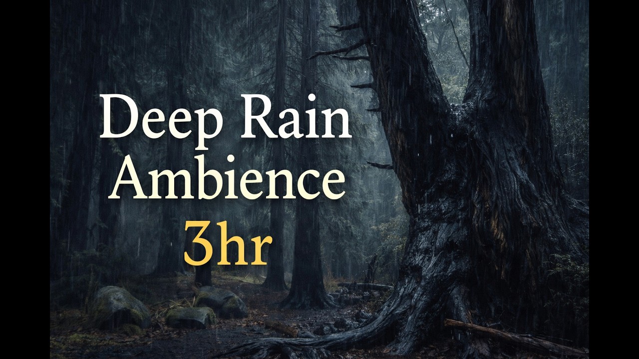 Deep Rain Ambience – 3 Hour Forest Night 🌙