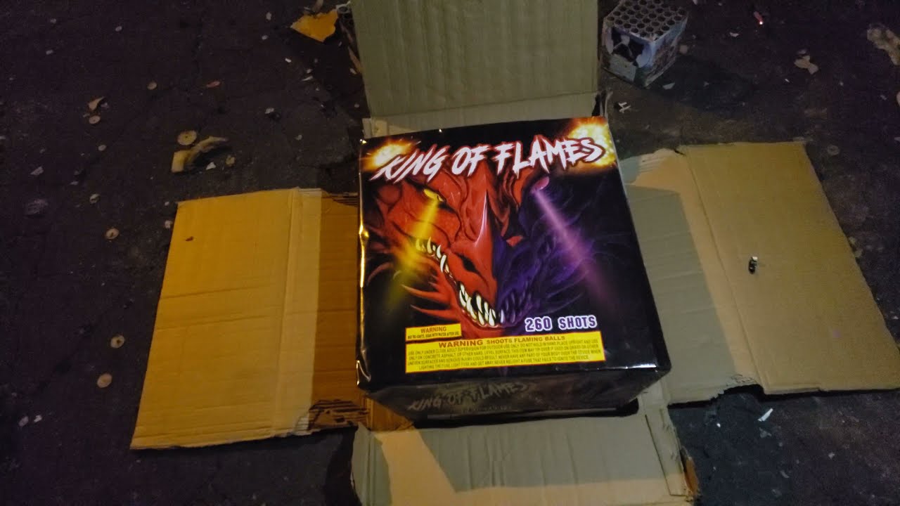 1x King Flame 260 shot 4th of July 2021