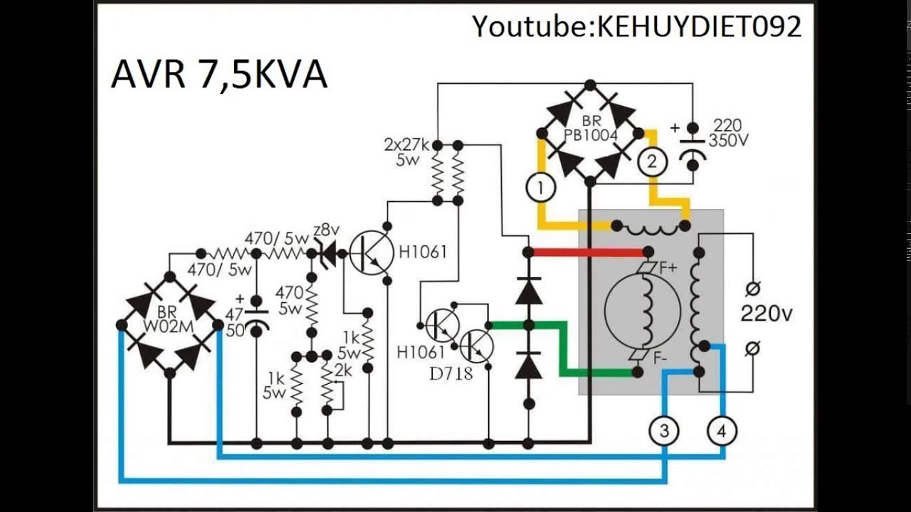 Mạch AVR trong máy phát điện