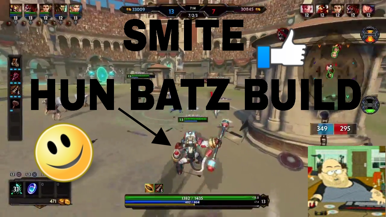 Smite - Hun Batz OP Damage Build GODLIKE!