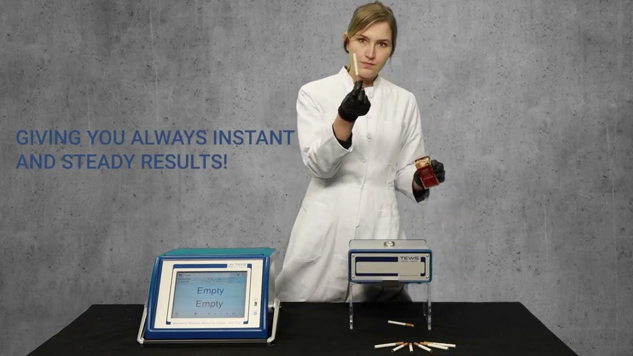 TEWS Application | Tobacco Moisture Measurement | TEWS instruments in action!
