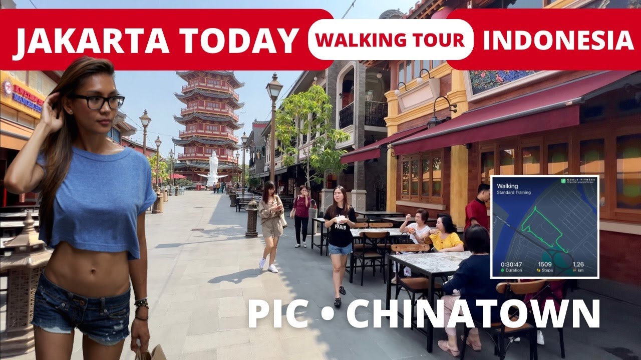 Jakarta walking around PANTJORAN BATAVIA PIK 🇨🇳 Chinatown in Jakarta Indonesia 🇮🇩