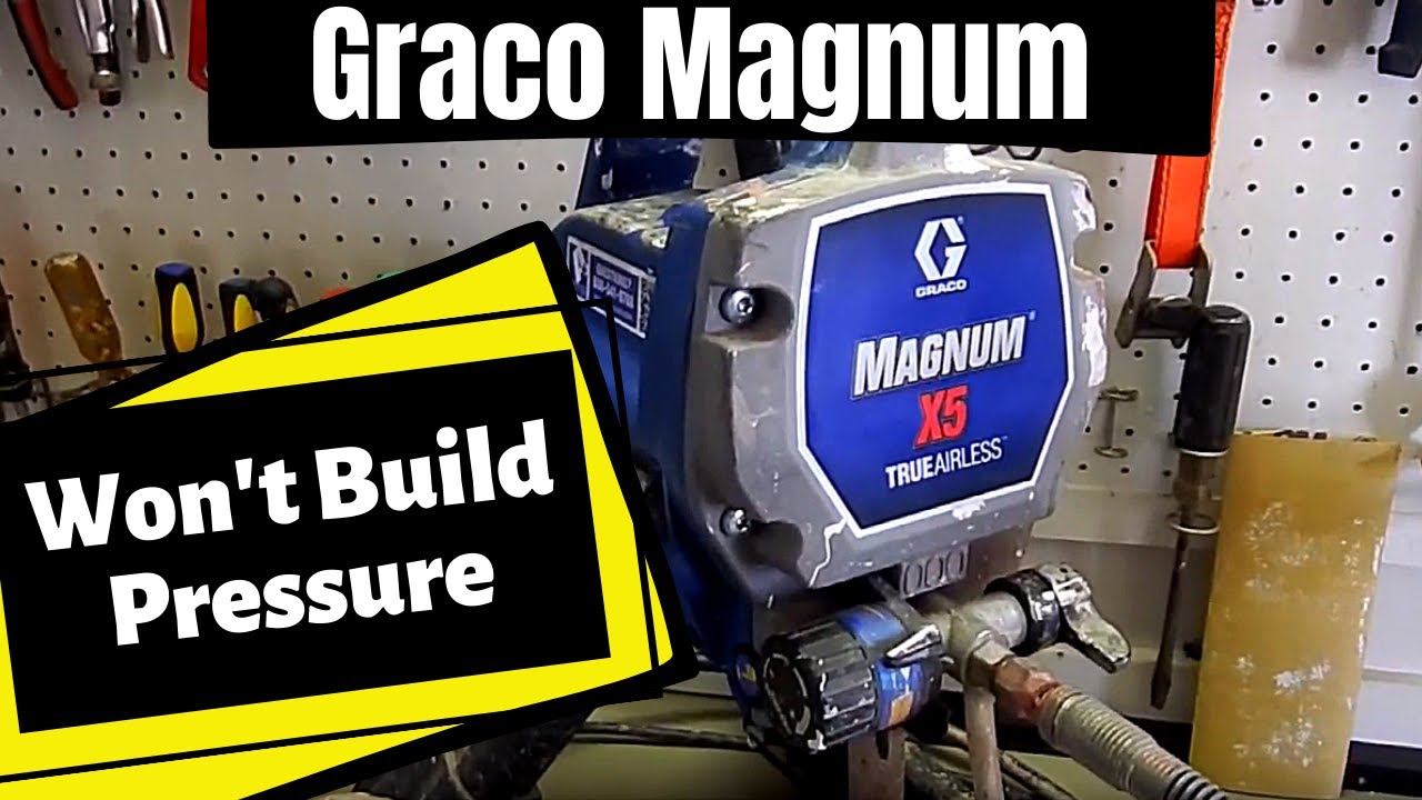 Краскораспылитель Graco Magnum X5 не создает давление