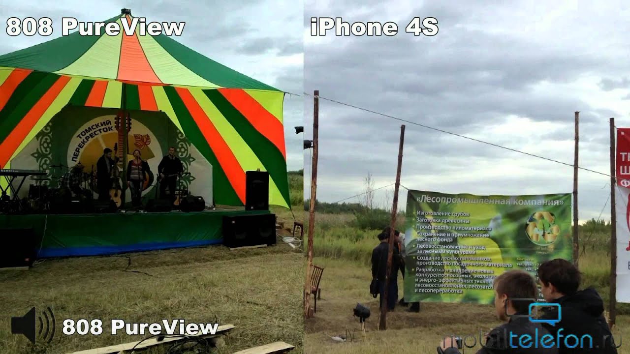 Nokia 808 PureView vs iPhone 4S: сравнение камер (camera comparison)