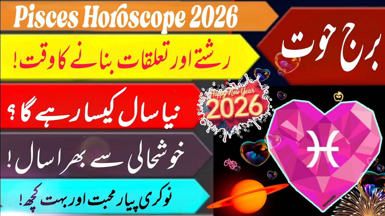 Pisces Horoscope|Burj Hoot 2026 Kaisa hoga|Pisces Zodiac Sign Yearly Forecast|predictions|Astrology