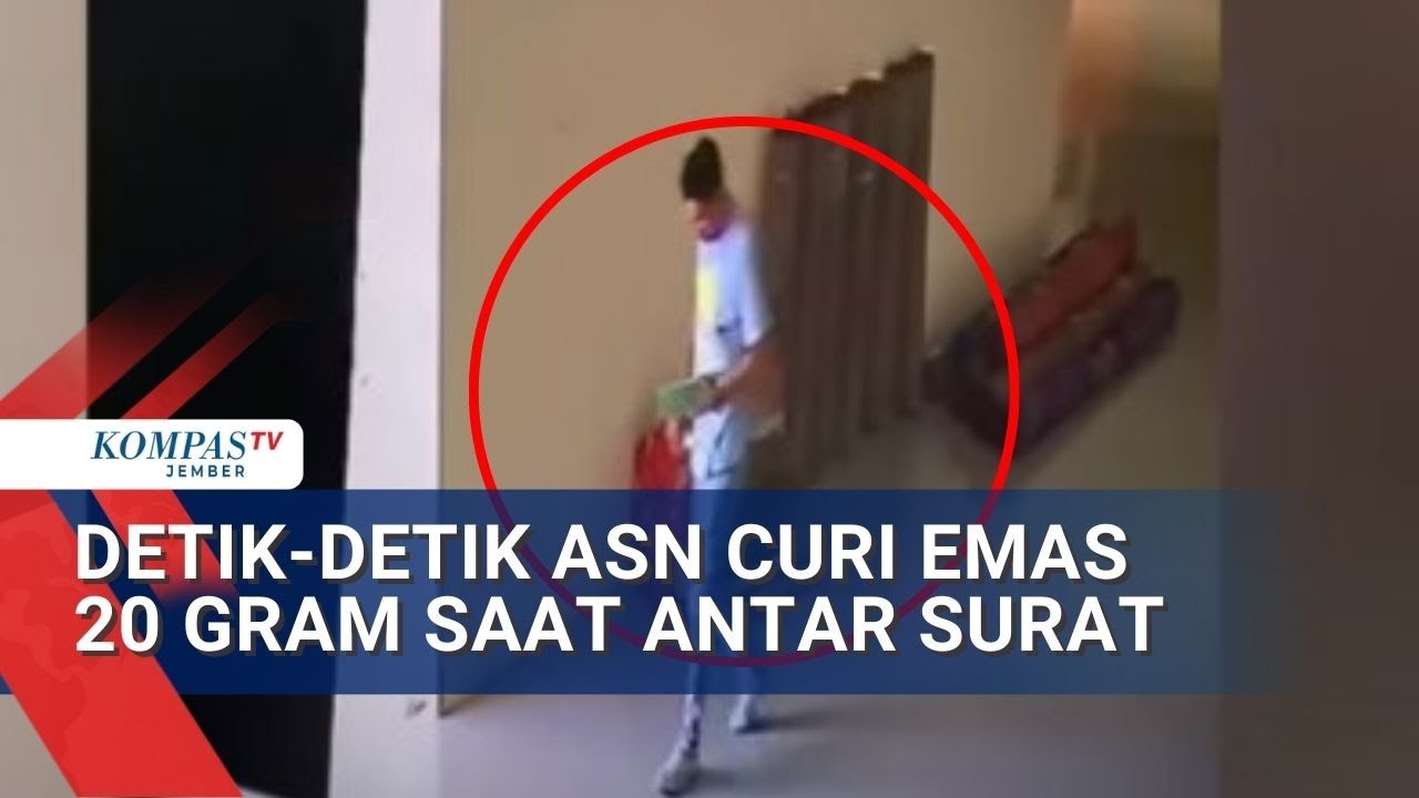 ASN Terekam CCTV Mencuri Emas di Kantor Publik, Polisi Turun Tangan