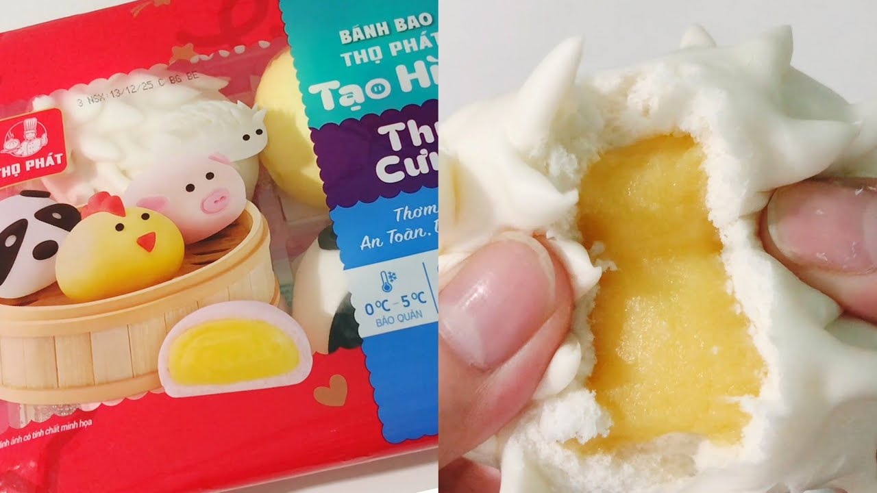 Vietnamese Sweet Steamed Buns Shaped like Pets