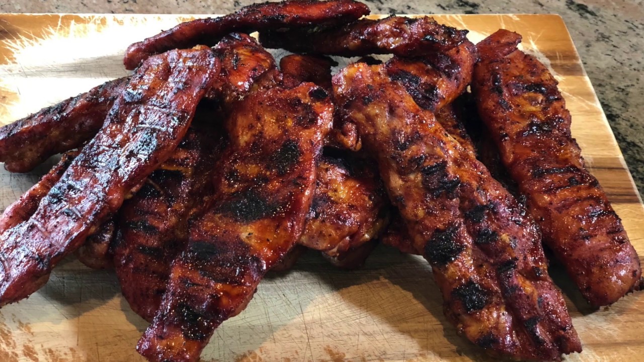 Mesquite Grilled Riblets on the Sunterra 48