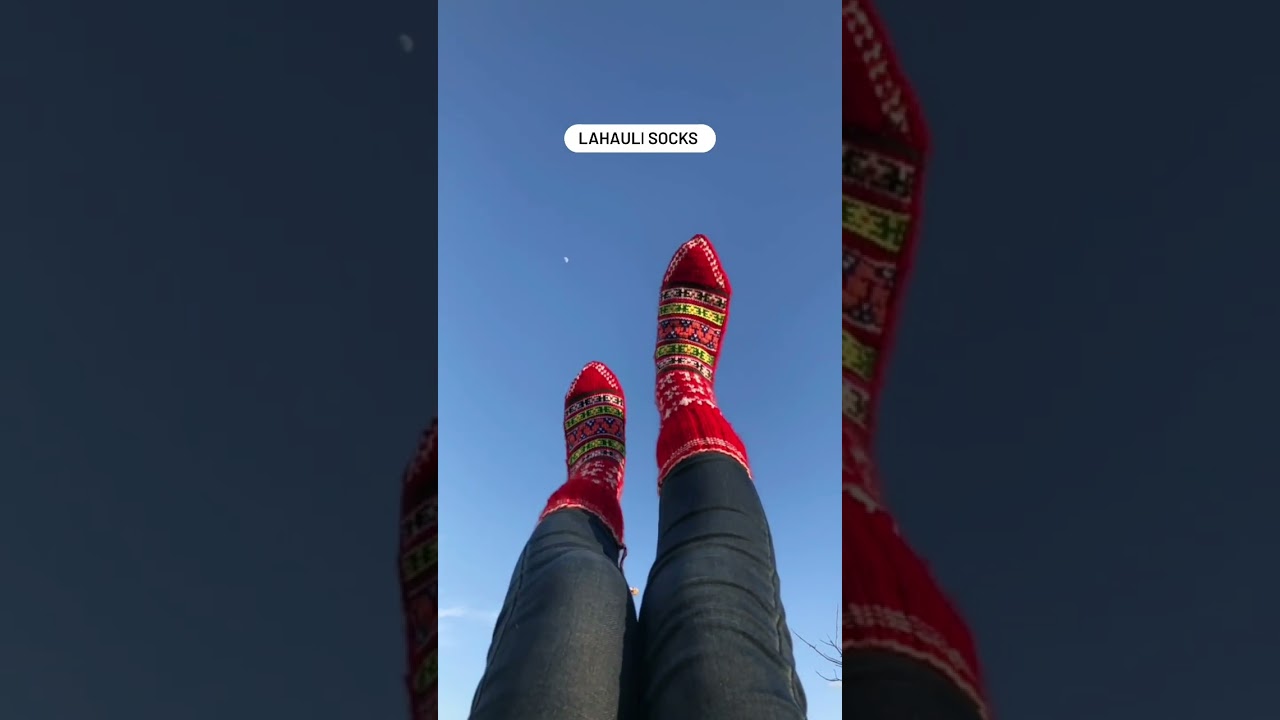 Kullu Knitted Socks | Hand Knitted Wool Socks | Winter Knitteted Socks 