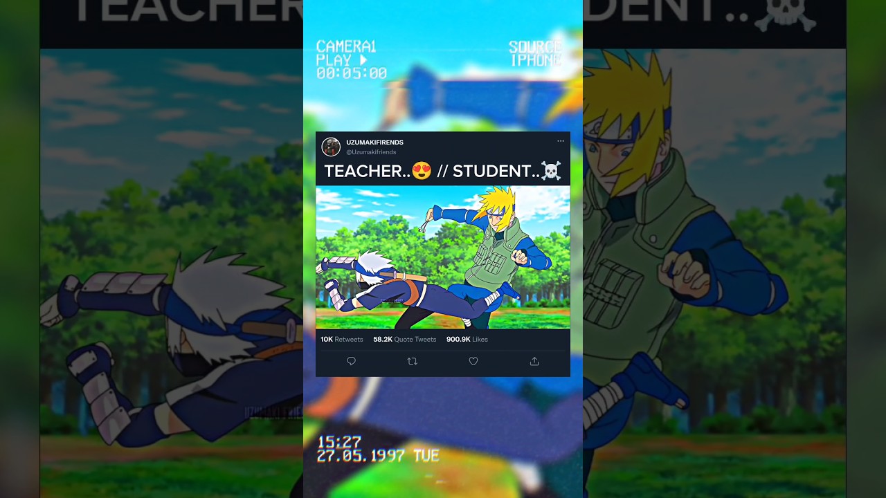 TEACHER...😍 // STUDENT...☠️ #teacher #students #narutoshippuden #animeshorts