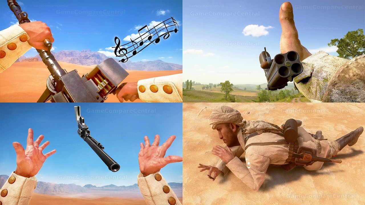 Battlefield 1 All Rare Secret Weapon Reload Animations
