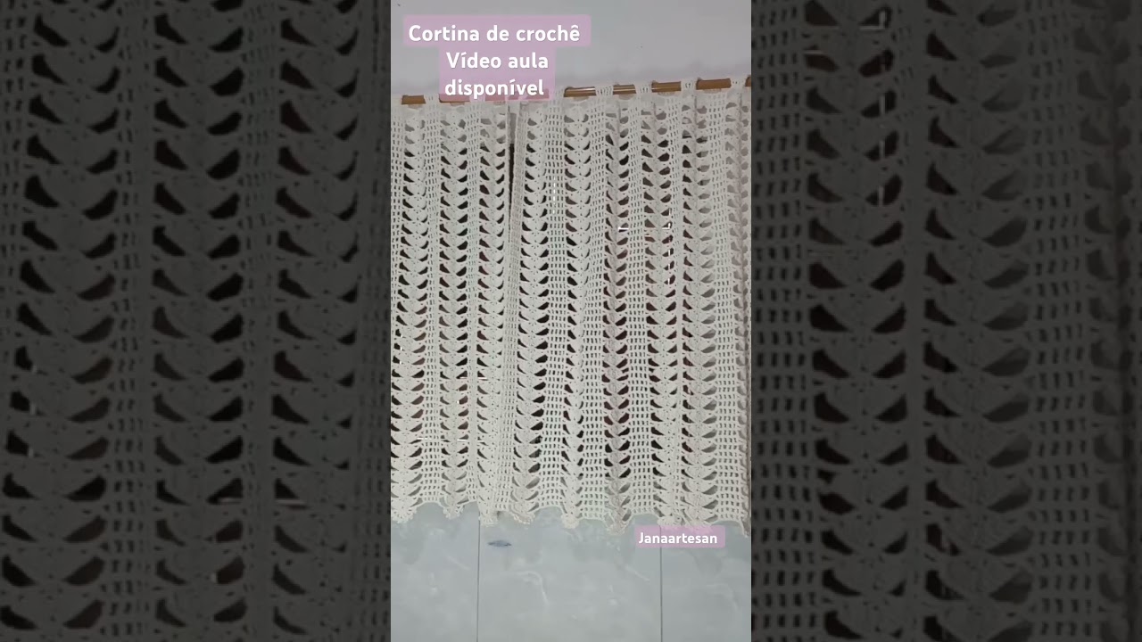 Passo a passo aqui dispon&iacute;vel dessa linda pe&ccedil;a Cortina de croch&ecirc; #crochet #passoapassodecroche