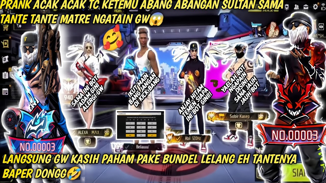 PRANK ACAK-ACAK TC KETEMU ABANG ABANGAN MALAH NGEHINA GW PAKE SET BOT!! LANGSUNG GW KASIH PAHAM!! 