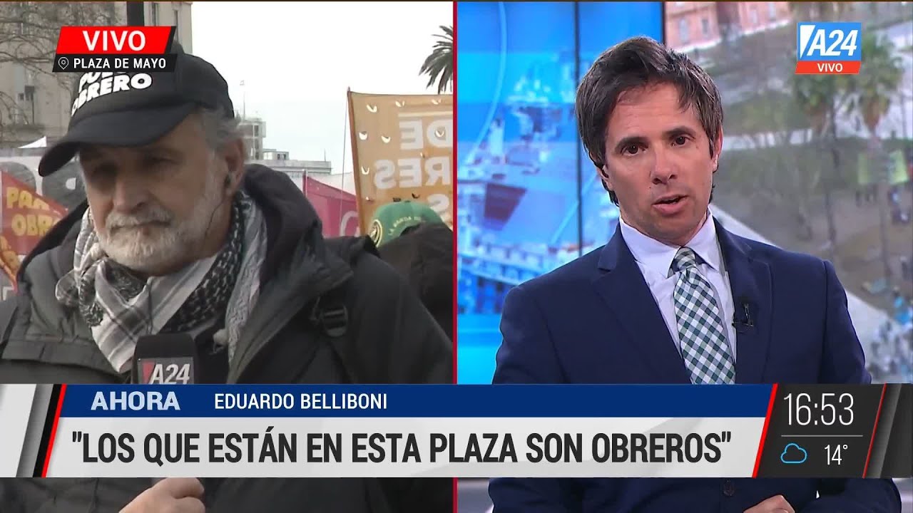 🗣El cruce entre Belliboni y Roberto Funes por los continuos piquetes I A24