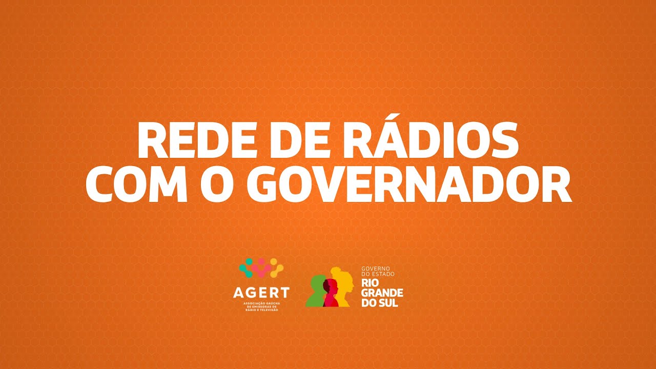 Rede de Rádios com governador Eduardo Leite
