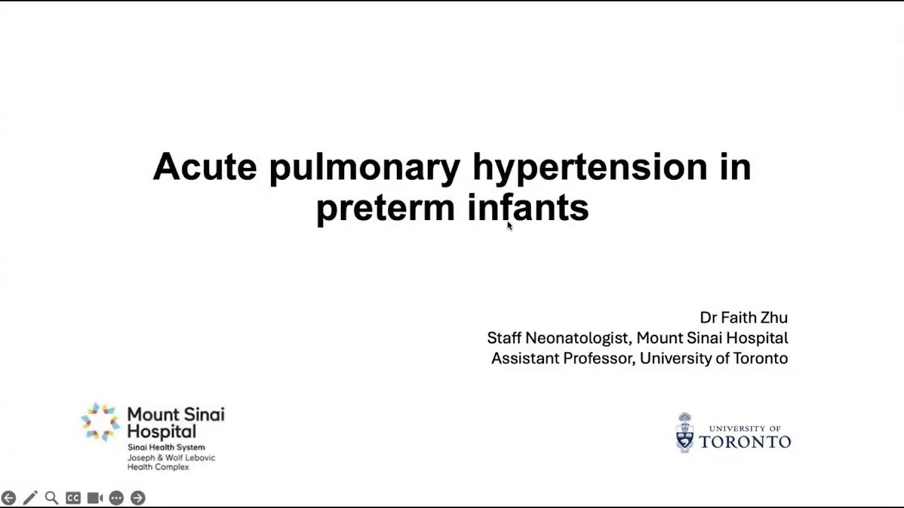 Acute Pulmonary Hypertension in Preterm Infants