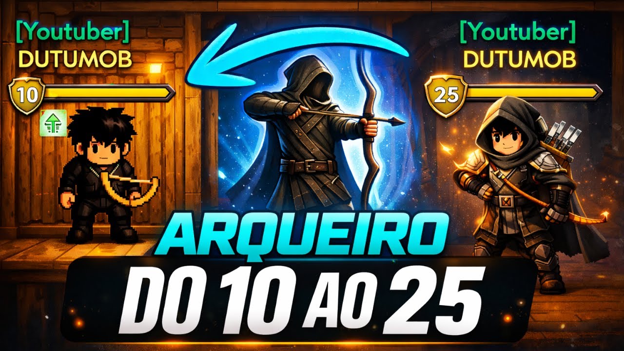 Do 10 ao 25 com o ARQUEIRO no Grind Hero (EP1)