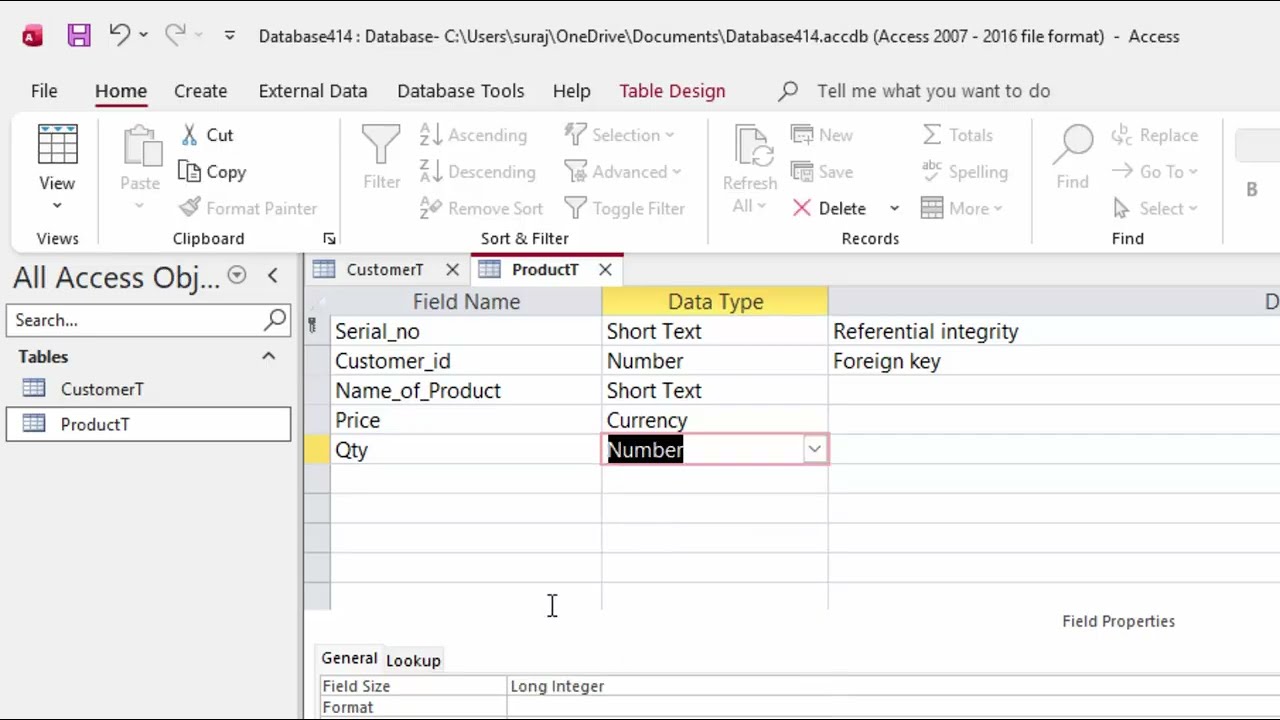 Product management software in Microsoft Access || Inventory management system in Access#access